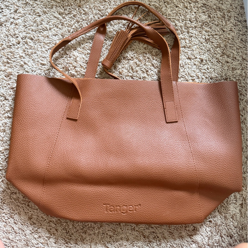 Tanger Leather Tote Bag